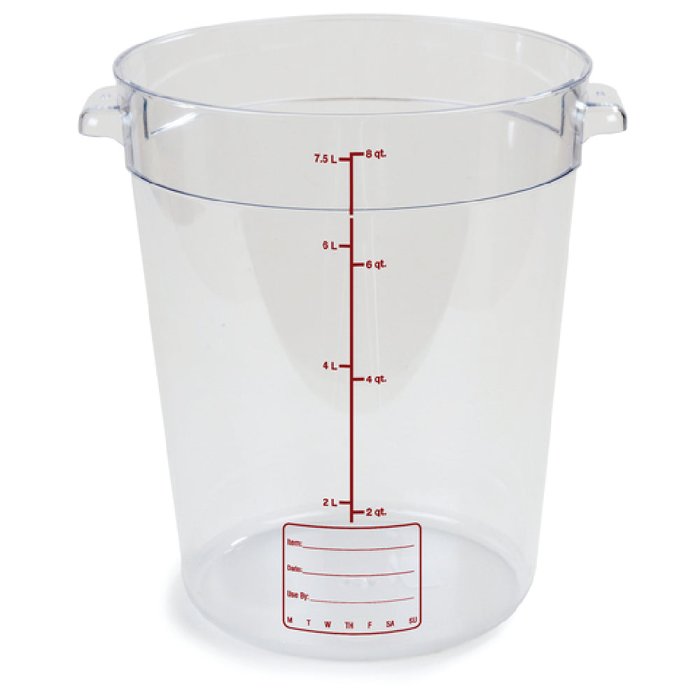 Carlisle 1076607 Carlisle Storplus™ Container 8 Qt. Round