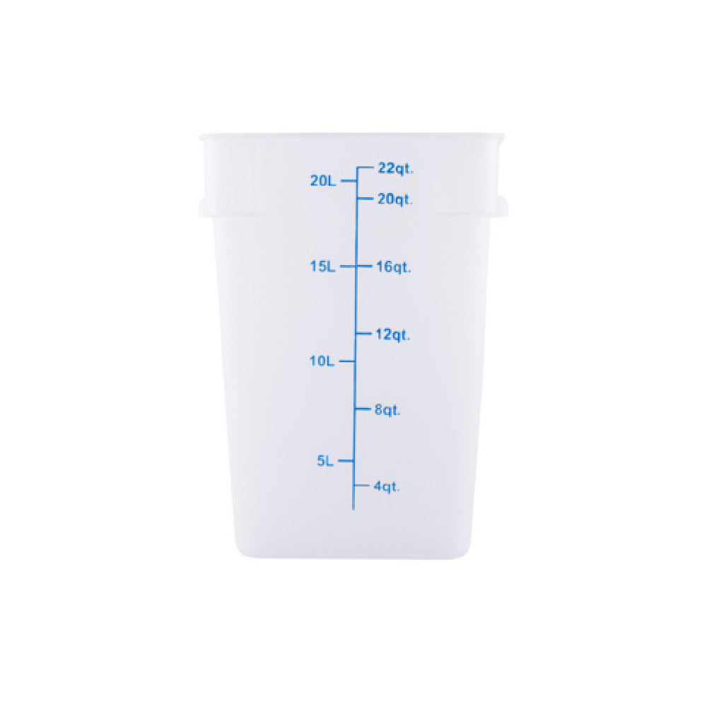 CAC China FS2P-SQ22T Food Storage Container 22 Qt. Square