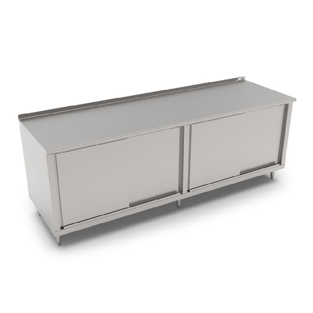 John Boos 4CS6R1.5-36132 Work Table Cabinet Base With Sliding Doors 132"W X 36"D
