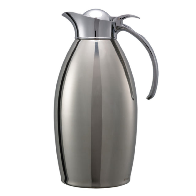 Service Ideas NIC15PS Nicollet Series Vacuum Insulated Carafe 1.5 Liter Flip Top Lid