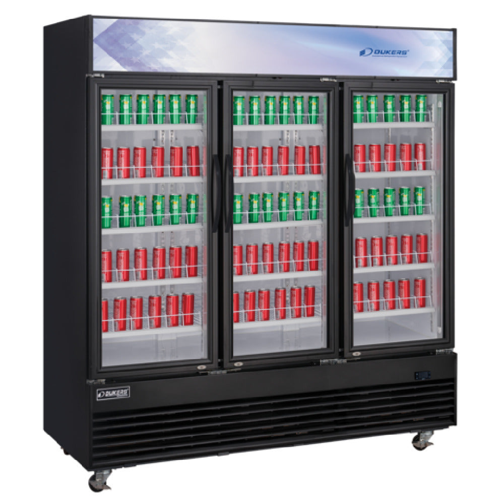 Dukers Appliance Co. USA Ltd. DSM-69R Refrigerated Merchandiser Reach-in Three-section