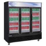 Dukers Appliance Co. USA Ltd. DSM-69R Refrigerated Merchandiser Reach-in Three-section