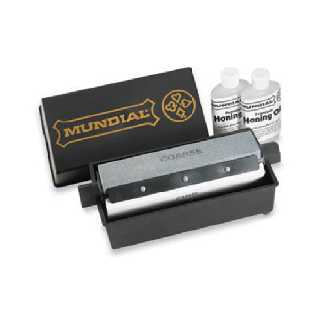 Mundial ZH080 Multi Hone™ Rotating Sharpener 8" Includes: (3) Stones Coarse