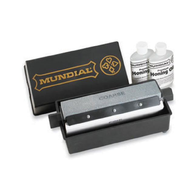 Mundial ZH080 Multi Hone™ Rotating Sharpener 8" Includes: (3) Stones Coarse