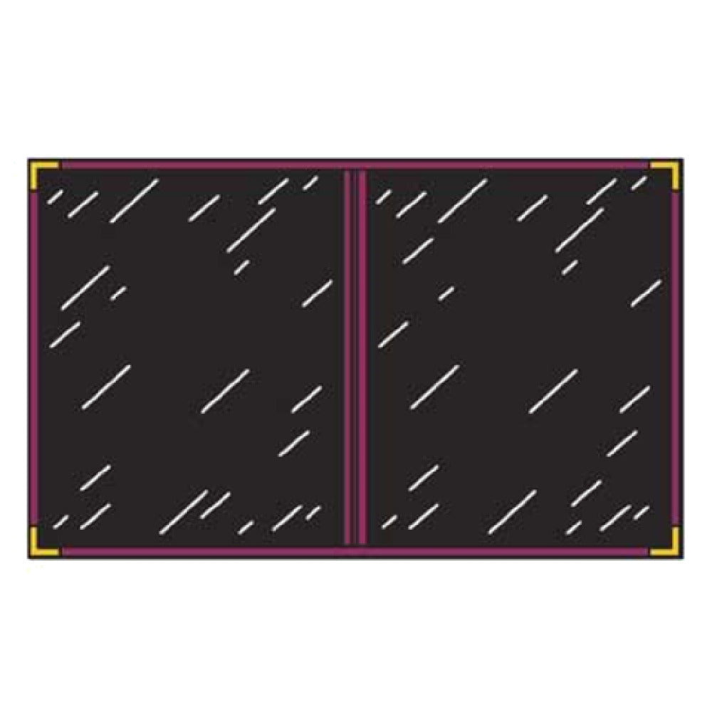 Menu Solutions RS120BA Menu Cover Holds 4-1/4" X 11" Inserts Double Panel