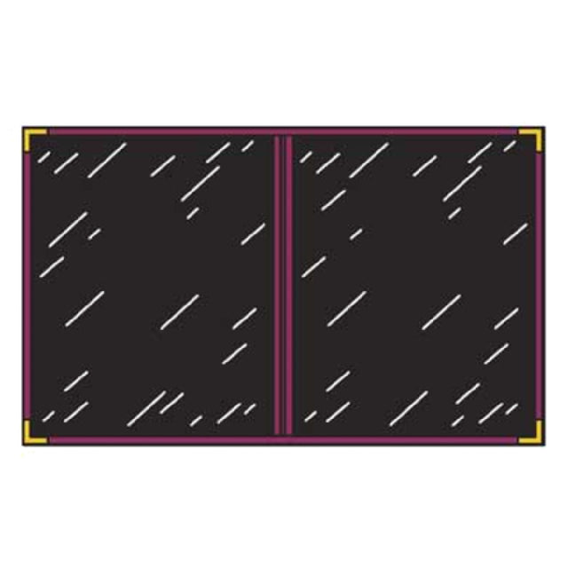Menu Solutions RS120BA Menu Cover Holds 4-1/4" X 11" Inserts Double Panel