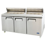Atosa MSF8304GR Atosa Sandwich/Salad Top Refrigerator Three-section