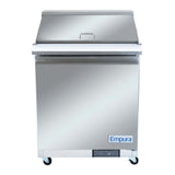 Empura E-KSP29M - Refrigerated Sandwich/Salad Mega Top Prep Table, 28.9"W X 34.5"D X 43.2"H