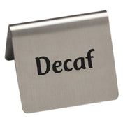 Hubert 79187 - Beverage Tent, "Decaf", 2-1/2" X 2" X 2-3/16"H