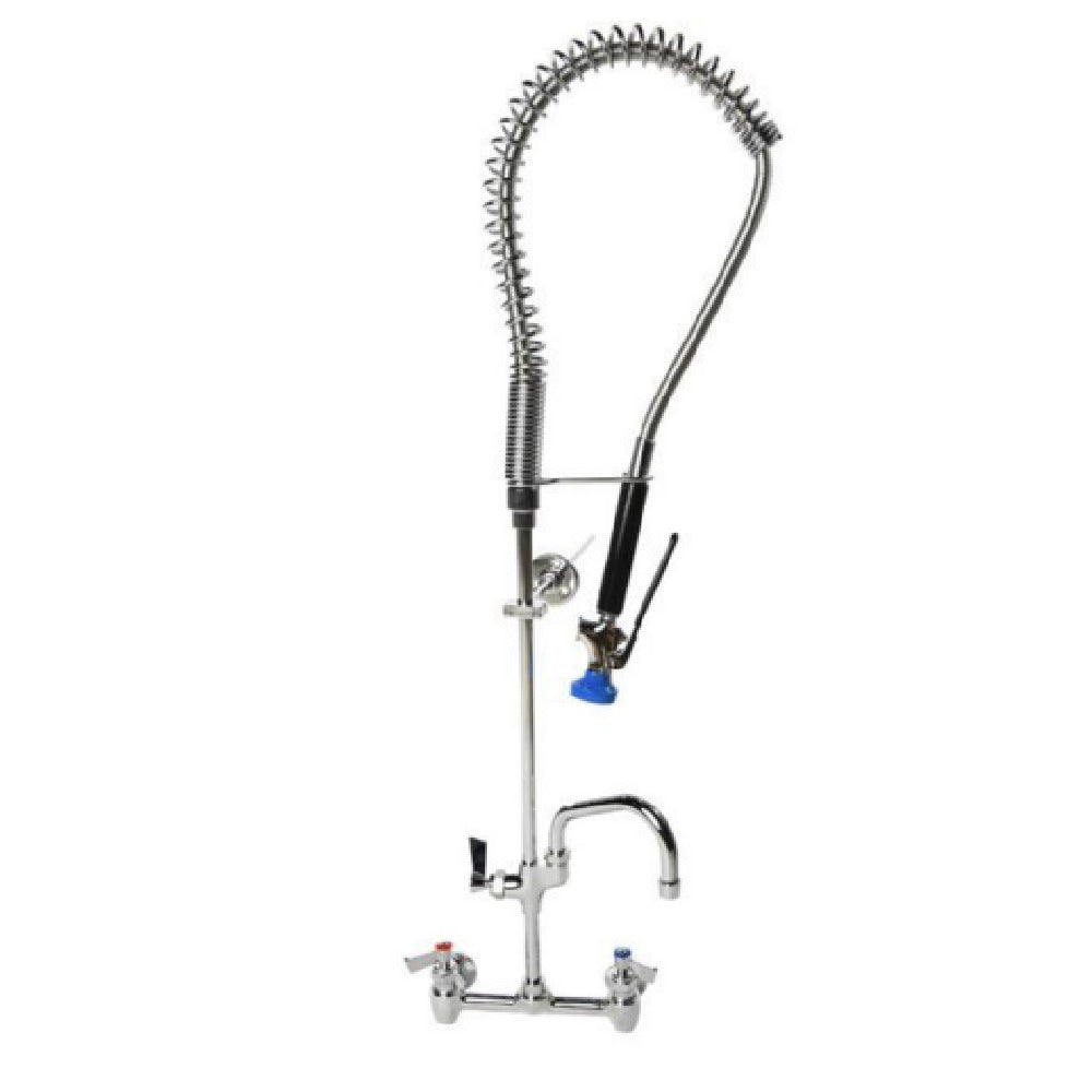Fisher 53457 Pre-rinse Unit 8” Adjustable Wall Mount With Spring Action Flexible Gooseneck