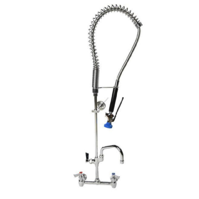 Fisher 53457 Pre-rinse Unit 8” Adjustable Wall Mount With Spring Action Flexible Gooseneck