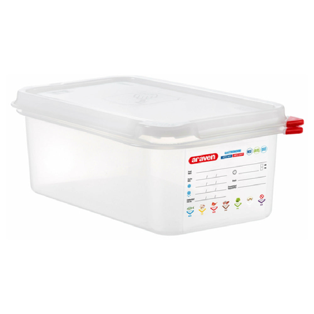CFS Brands 03027 - Araven - Food Storage Container, 2.9 Qt., 10-7/16" X 6-3/8" X 4"