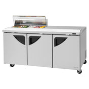 Turbo Air TST-72SD-10S-N-CL Super Deluxe Sandwich/Salad Unit Three-section 72-5/8"W 30"D X 37-5/8"H