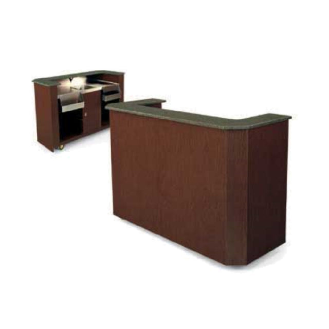 Forbes Industries 4878-5 Mobile Bar 28"W X 60"L X 46"H High Pressure Laminate Body