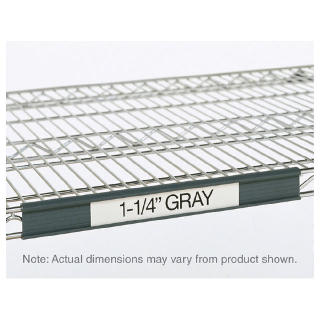 Metro 9990P2 Quick Ship Super Erecta® Label Holder 19" X 1-1/4" Gray