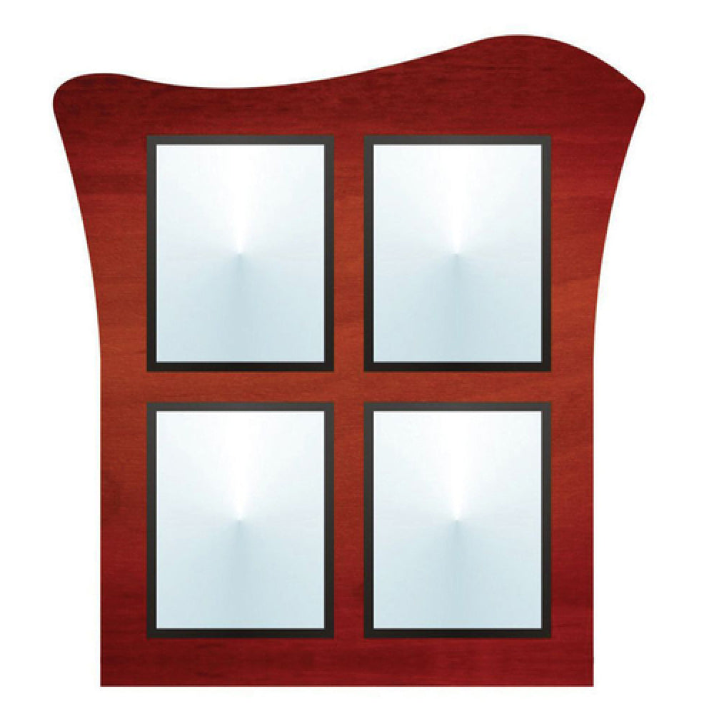 Hubert 28924 - Menu Board, 4-pocket, Wall-mount