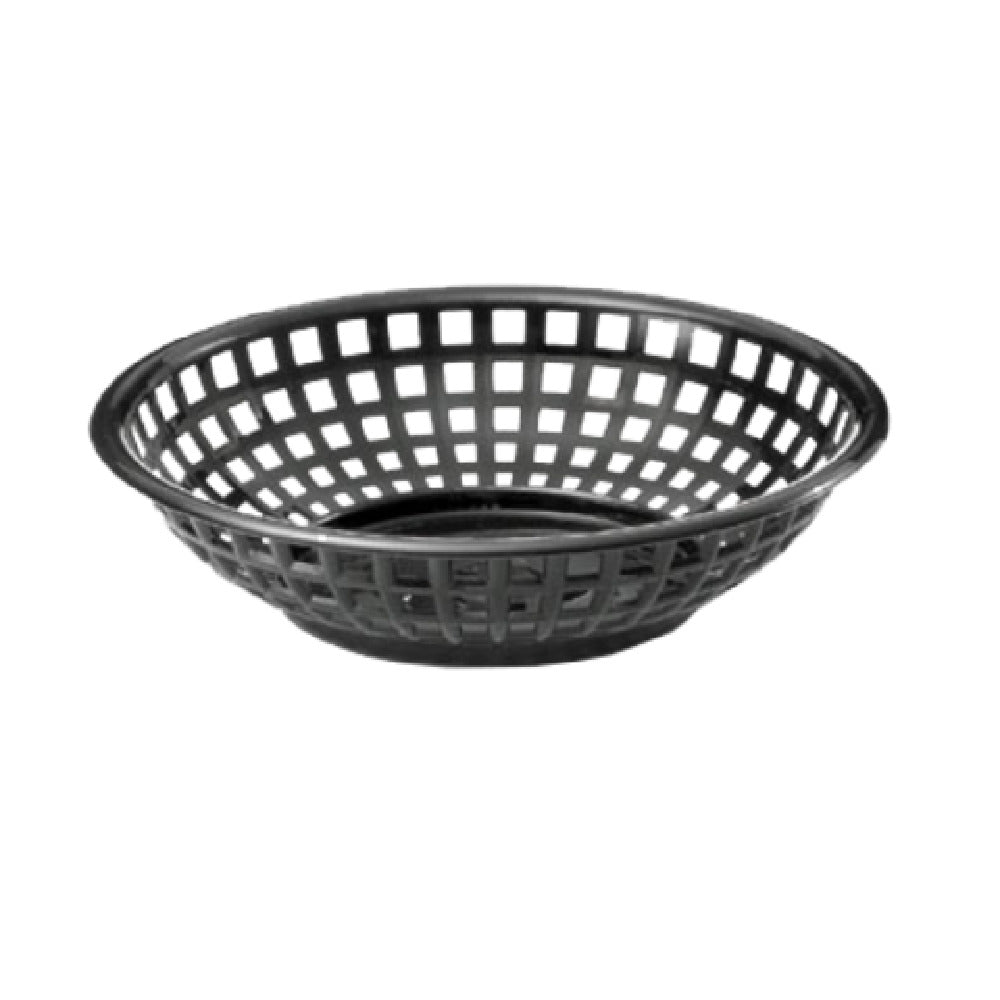 TableCraft Products 1075BK - Serving Basket, 8" Dia. X 2", Round
