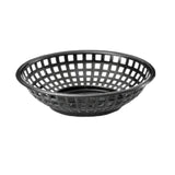TableCraft Products 1075BK - Serving Basket, 8" Dia. X 2", Round