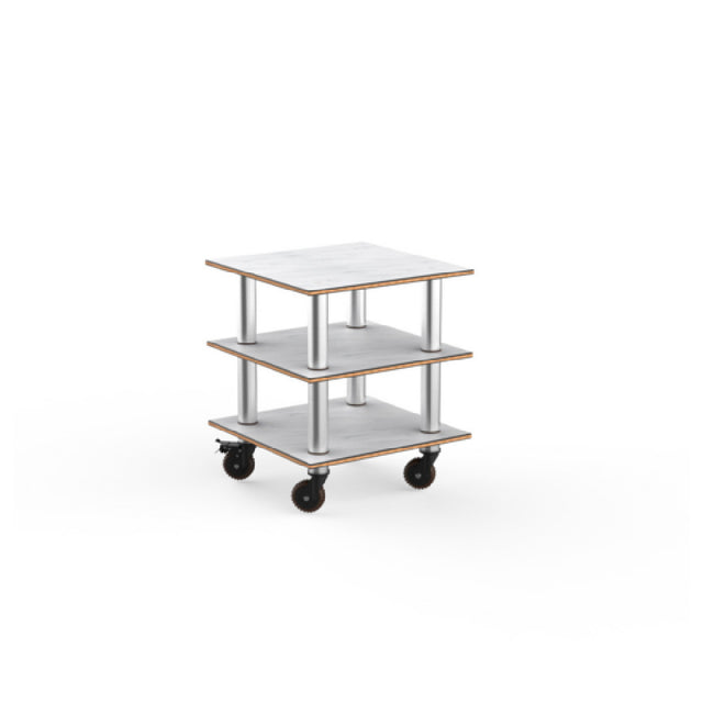Steelite MGCMLX03CSXH - Modular Classic Small Unit White Carrera Stainless Steel