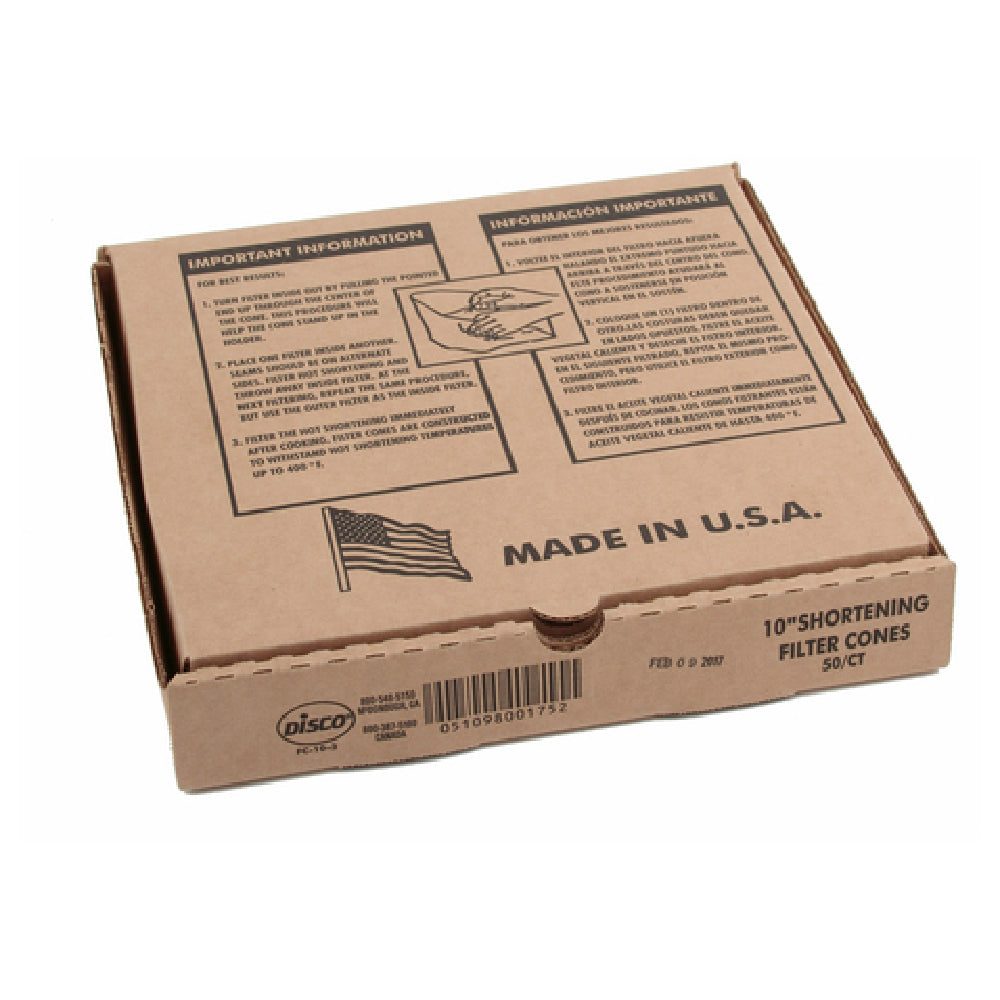 Royal PFC - Filter Cone Paper, 10" (50 Per Box)