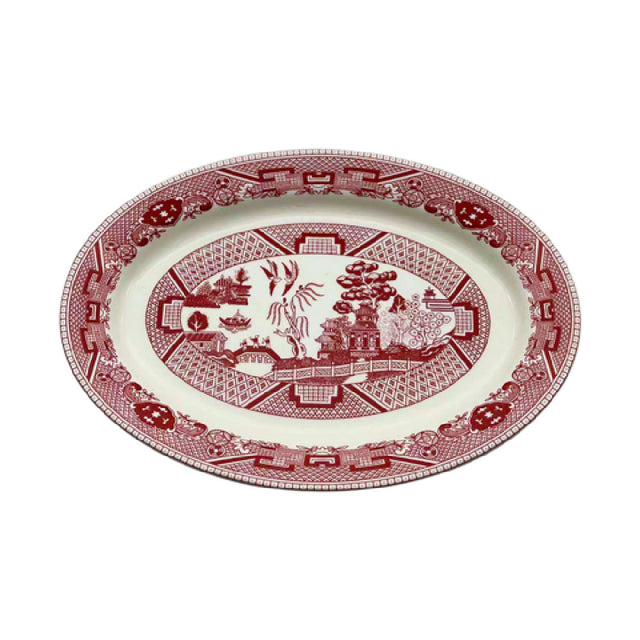 Cameo China 688-83 Pink Willow Platter 8-1/4" X 6" X 7/8"H (21 Cm X 15 Cm X 2.1 Cm)