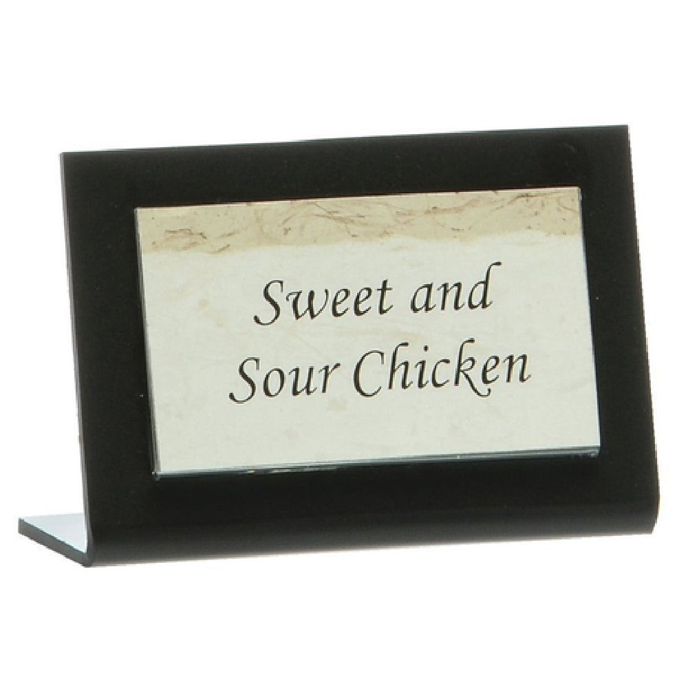 Hubert 31416 - Menu/Sign Holder, 3-1/2" X 2"H, Rectangular