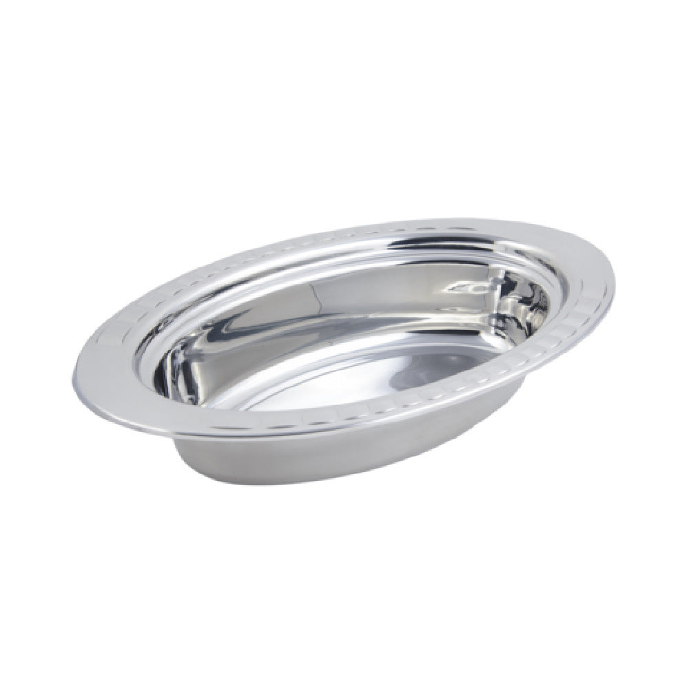 Bon Chef 5699 Food Pan Full Oval 6-1/8 Qt. (196 Oz.) Capacity