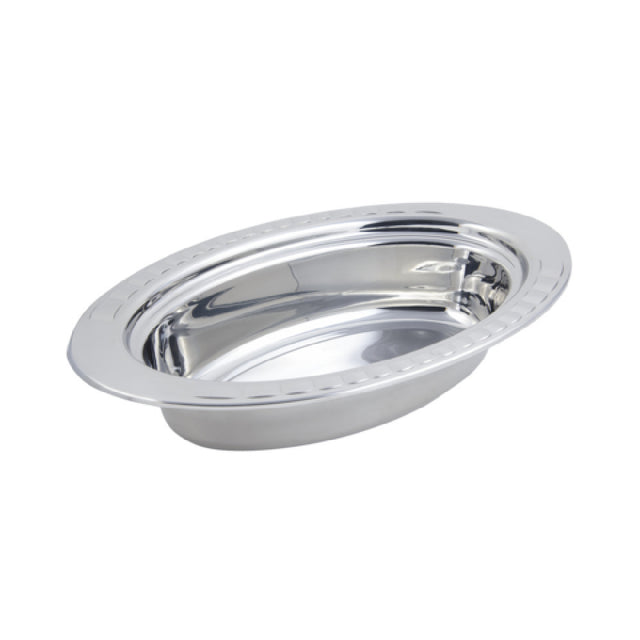 Bon Chef 5699 Food Pan Full Oval 6-1/8 Qt. (196 Oz.) Capacity