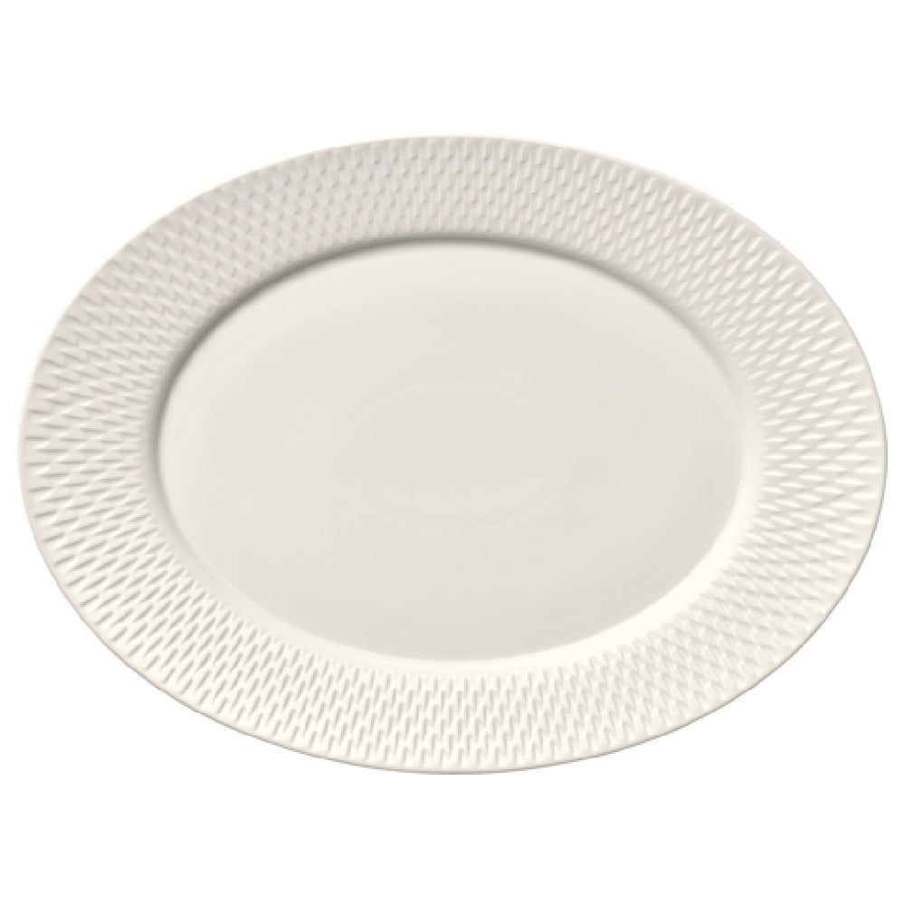 BauscherHepp 692074 Platter 9.4" X 7.1" Oval With Rim Relief