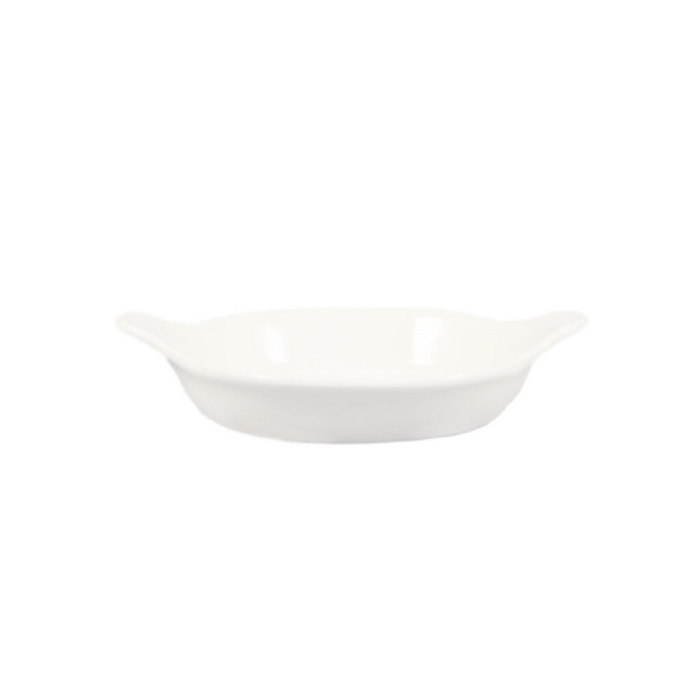 CAC China EGD-8 Egg Dish 8 Oz. 7-7/8"L X 6-1/2"W X 1-1/4"H