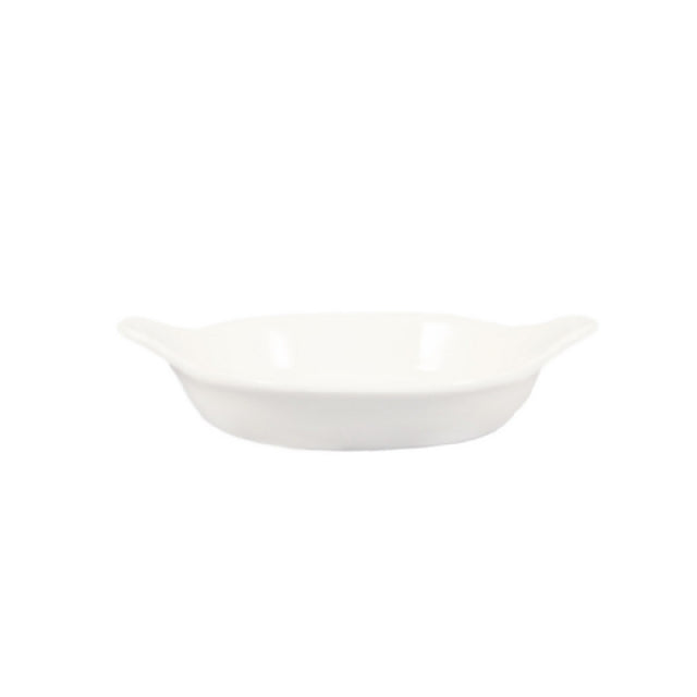 CAC China EGD-8 Egg Dish 8 Oz. 7-7/8"L X 6-1/2"W X 1-1/4"H