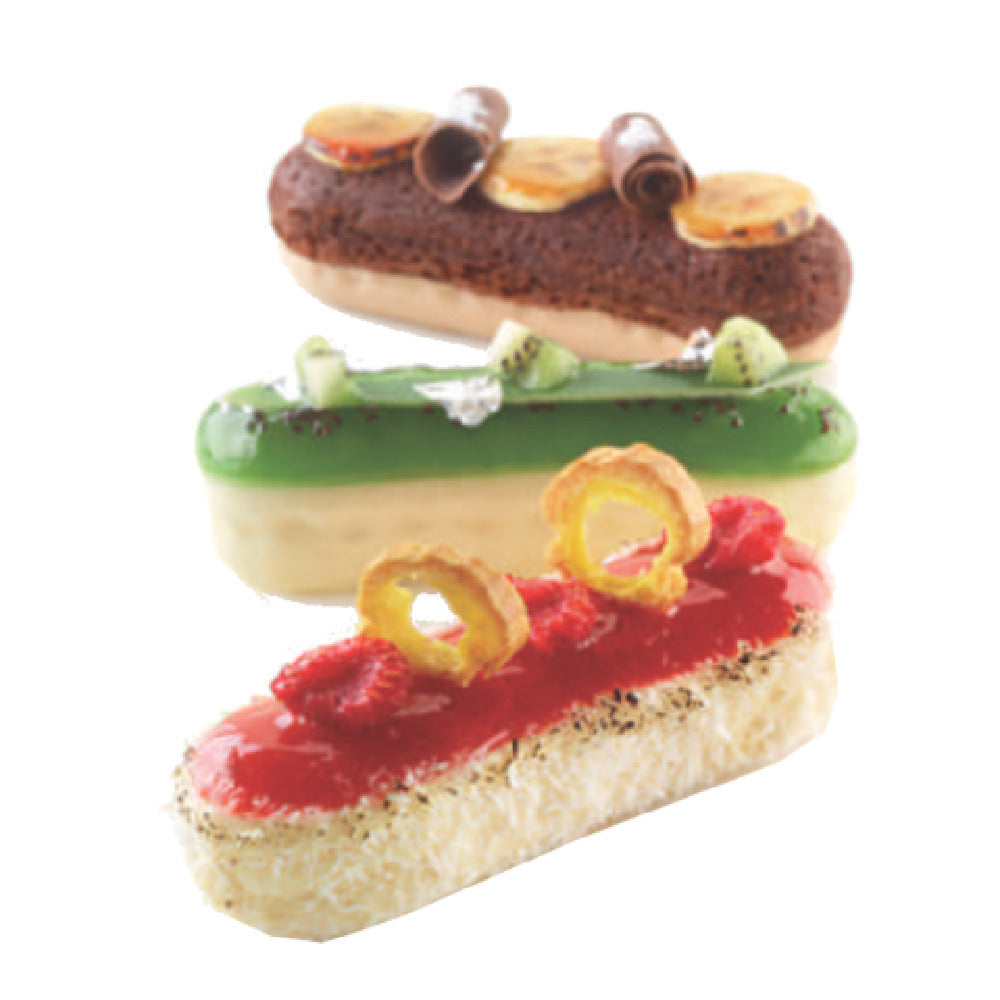 JB Prince M513 F Eclair Mold 12" X 7" Overall Makes (6) 5" Eclairs