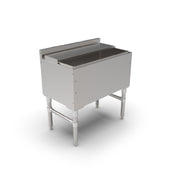 John Boos UBIB-1830 Slim-Line Underbar Ice Bin/Cocktail Unit 30"W X 18"D X 32-1/2"H Overall Size