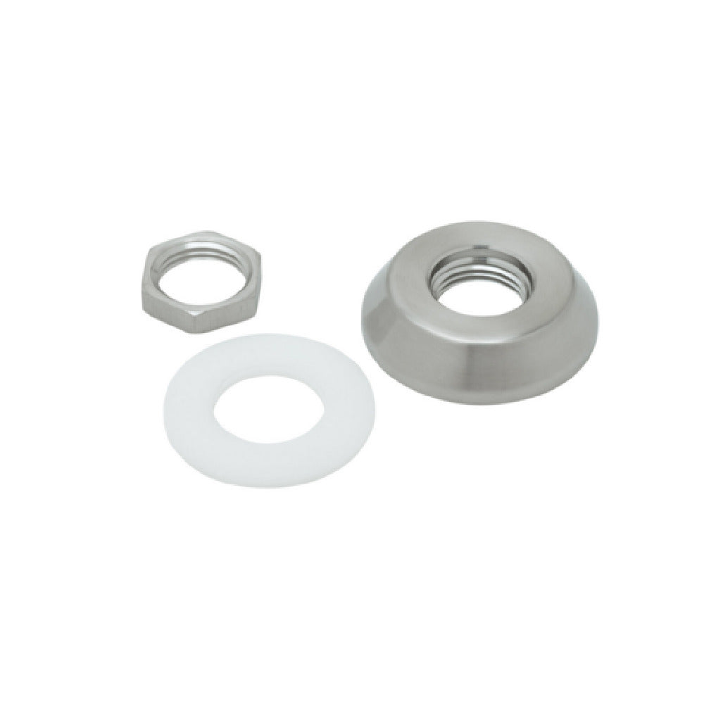 T&S Brass S016783-30 Slip Deck Flange 2" Adjustable Stainless Steel Slip Deck Flange With 1/2-14 NPSL Threads