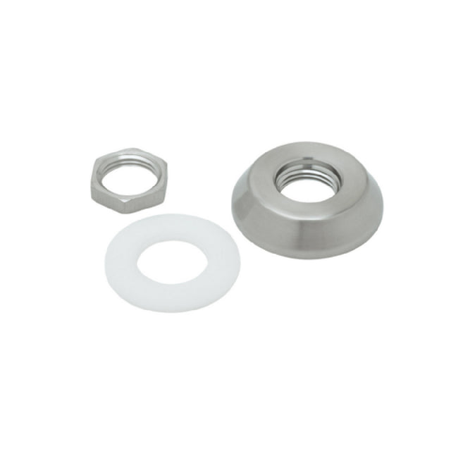T&S Brass S016783-30 Slip Deck Flange 2" Adjustable Stainless Steel Slip Deck Flange With 1/2-14 NPSL Threads