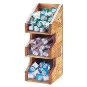 Cal Mil 2053-99 Madera Condiment Organizer/Display 6"W X 7"D X 16"H 3-tier Bins