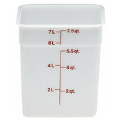 Cambro 8SFSP148 CamSquare® Food Container 8 Qt. 8-3/8"L X 8-3/8"W X 9-1/8"H