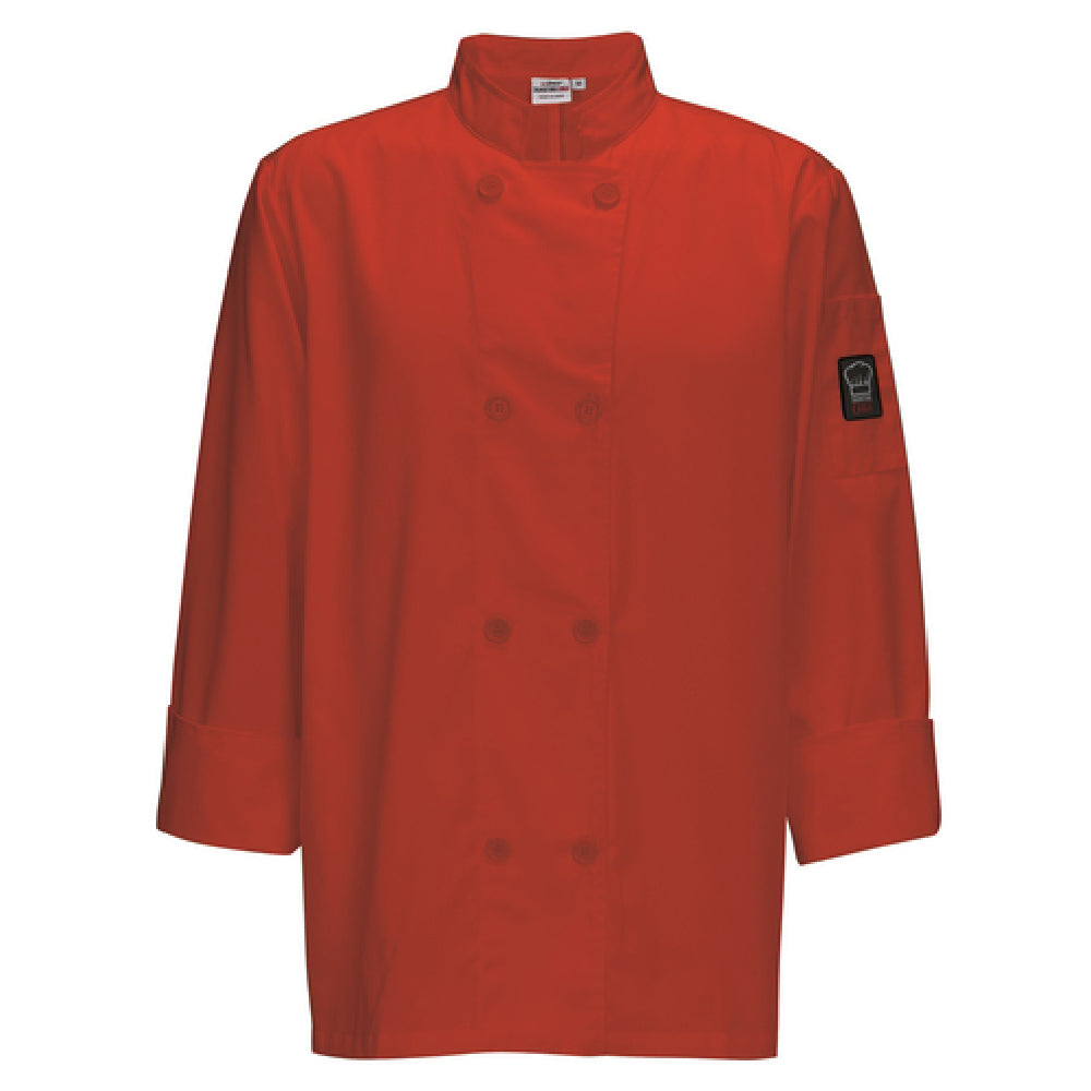 Winco UNF-6RXXL Mulholland Chef Jacket Tapered Fit Double Breasted