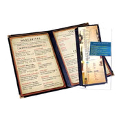 Menu Solutions RS214 Add-A-Page Holds 8-1/2" X 11" Inserts Clear Removable Pocket With 2 Views