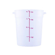 Hubert 38135 - CenPro® Food Storage Container, 7-1/8"W X 7-1/8"D X 8-1/2"H, Round