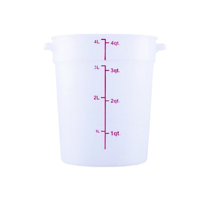 Hubert 38135 - CenPro® Food Storage Container, 7-1/8"W X 7-1/8"D X 8-1/2"H, Round