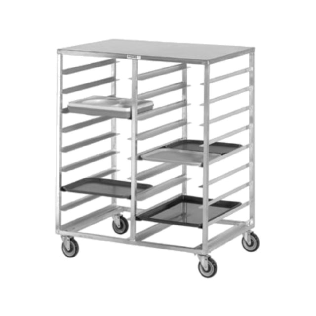 Channel CTR1520 Cafeteria Tray Rack Tray Delivery Racks Solid Aluminum Top 44"W X 30"D X 54"H