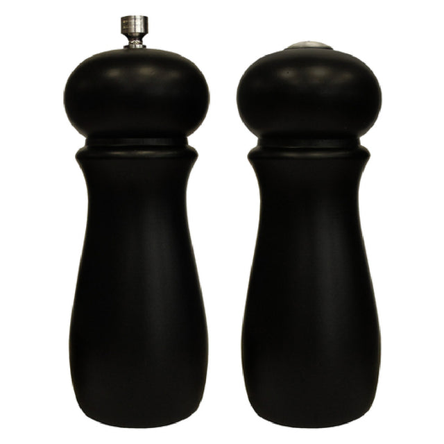 Winco SP-612 Salt Shaker & Pepper Grinder 2-1/4" Dia. X 6"H Round