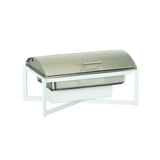 Cal Mil 3321-15 Juno Chafer 24.25"W X 15.25"D X 12"H White Metal Construction