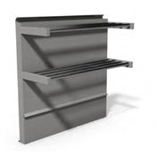 Montague Company TDHS-54 Legend™ Backguard/Tubular Double High Shelves 54" Wide 36" High Stainless Steel Front & Shelves