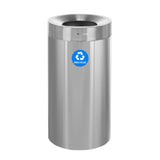 Alpine Industries ALP475-27-R Recycling Can 27 Gallon (102 Liter) 16"W X 16"D X 32"H