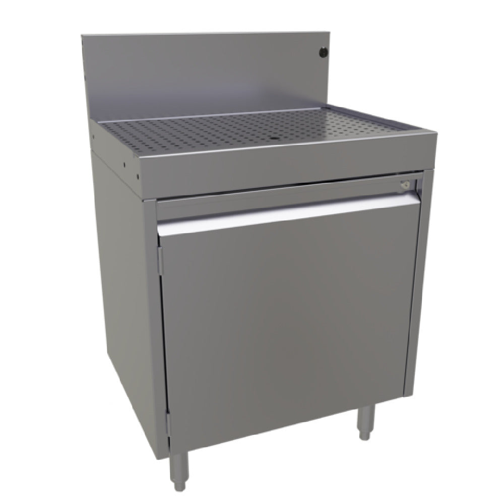 Glastender DBCA-24 Underbar Drainboard Cabinet Base With Hinged Door 24"W X 19"D