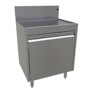 Glastender DBCA-24 Underbar Drainboard Cabinet Base With Hinged Door 24"W X 19"D