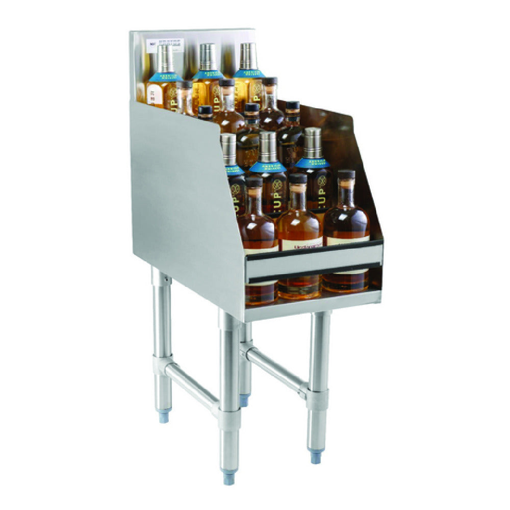 Hubert 11841 - Kratos Liquor Display Rack, 23" D X 12", (5) Tiered
