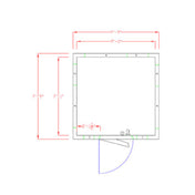 American Panel 8X8F-I Walk-In Freezer 7'-6" H X 7'-9" W X 7'-9" D Indoor
